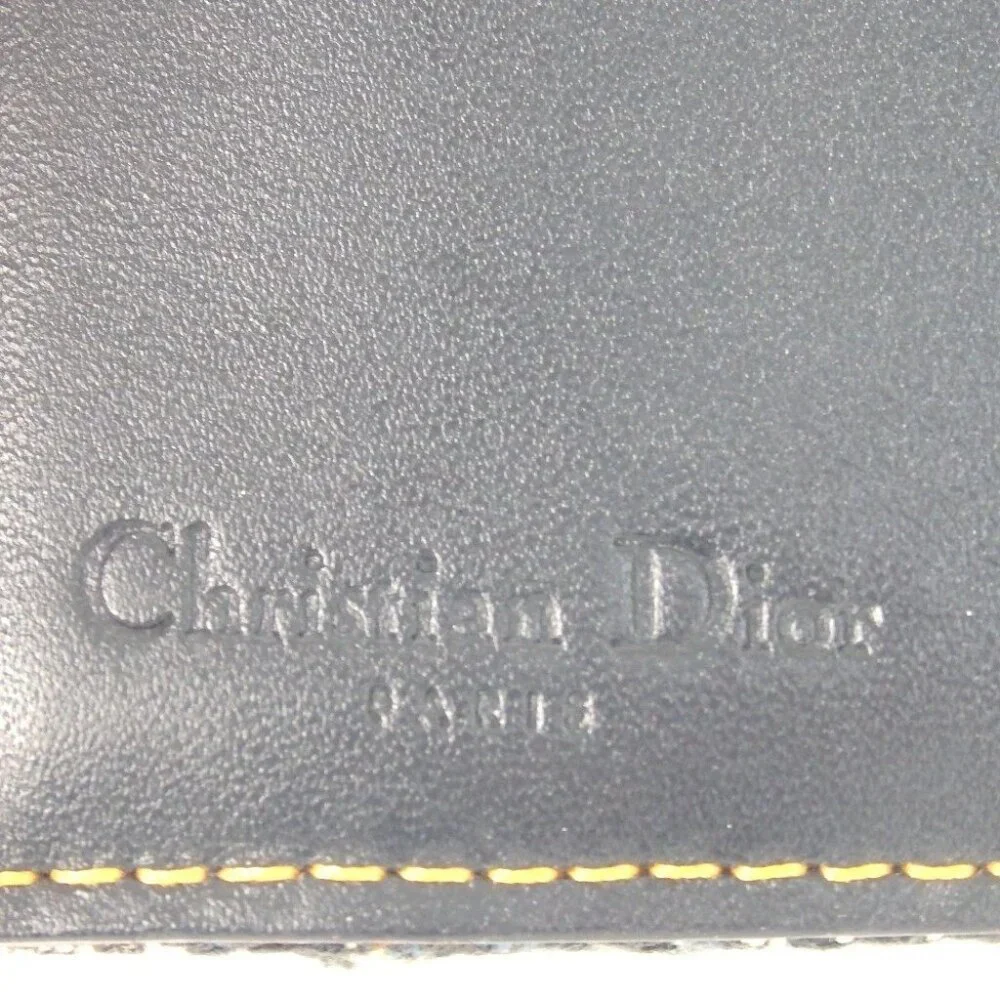 Authentic Christian Dior Trotter wallet leather/canvas [Used]